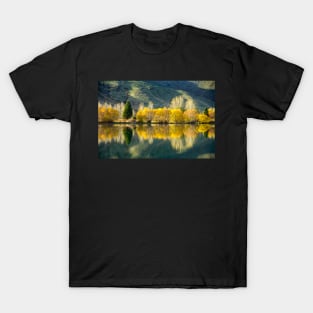 Autumn Reflections, South Island New Zealand T-Shirt